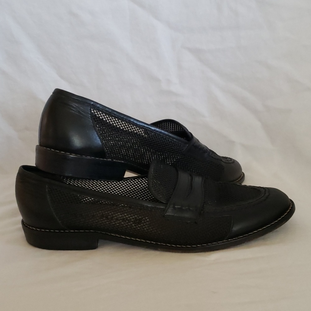 Vintage Anne Klein Mesh Penny Loafers
